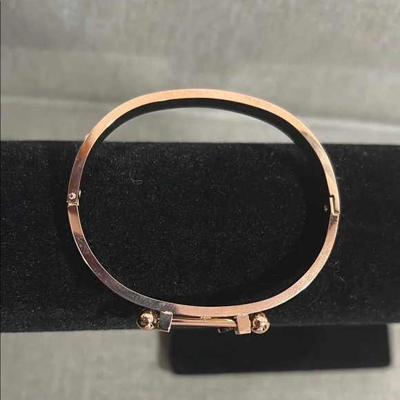 Rose Gold Bangle Bracelet - Picture 2 of 4